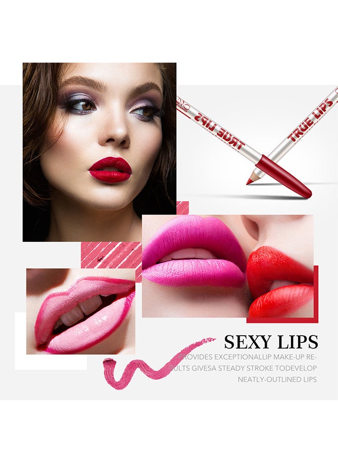 Lip Liner Pencil Lot Waterproof Long Lasting Matte Lipstick Lip Pen Makeup Lipstick Pencil Beauty Lips Kit 12 Pcs Set