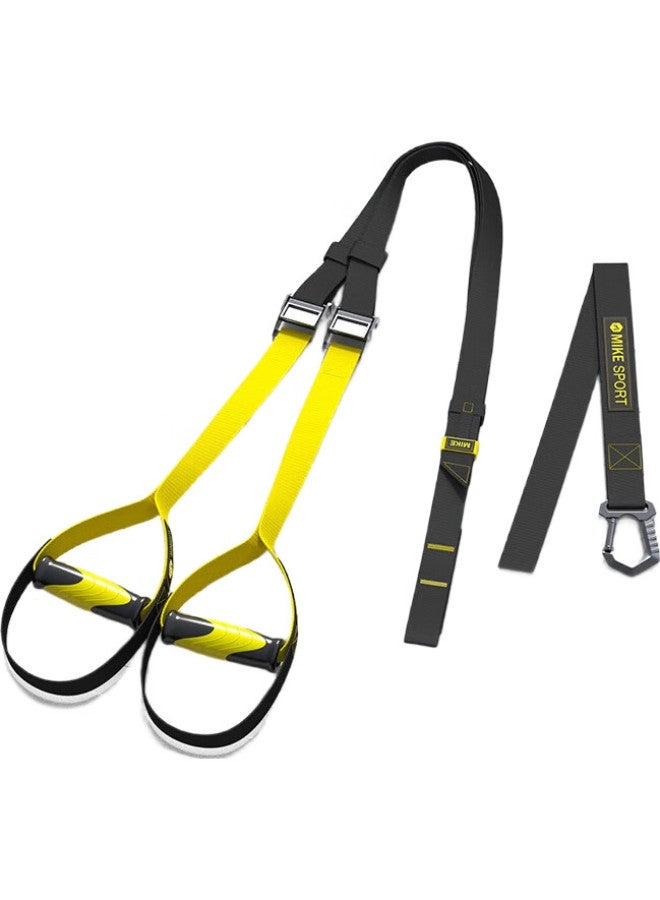 MIKE Mijie Adjustable Resistance Band For Suspension Training, Full-Body Workout, Yellow/Black - Image 3