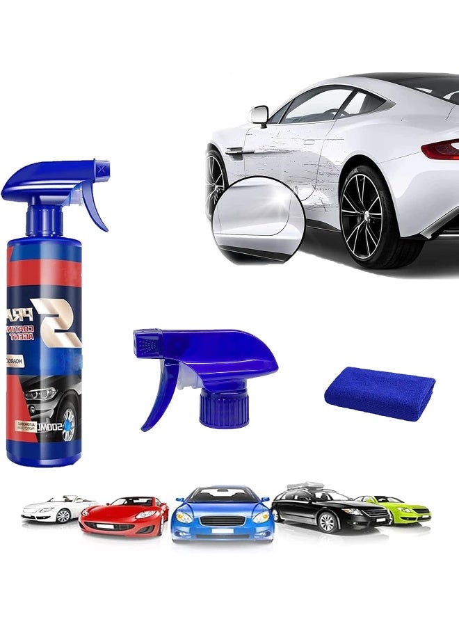 Generic Car Coating Agent Nano Hand Spray Crystal, 3 in 1 Ceramic Car Coating Spray, Car Paint Waxing Glazing Crystal Liquid Spray, Car Glass Polishing Glass Oil Film Removing Paste  - Image 1