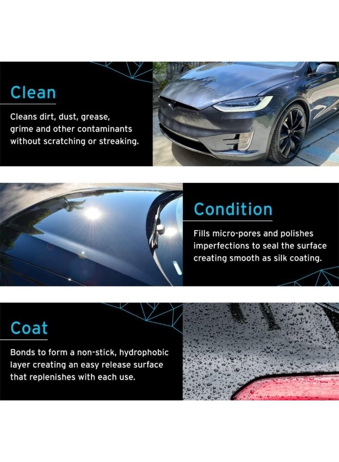 Generic Car Coating Agent Nano Hand Spray Crystal, 3 in 1 Ceramic Car Coating Spray, Car Paint Waxing Glazing Crystal Liquid Spray, Car Glass Polishing Glass Oil Film Removing Paste  - Image 5