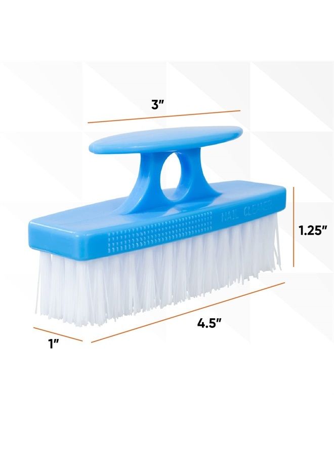 Superio Nail Brush Set (12 Pack) Cleaner with Handle, Durable Brush Scrubber to Clean Toes, Fingernails, Hand Scrubber All Surface Cleaning, Heavy Duty Scrub Brush Stiff Bristles, Easy to Hold - Image 2