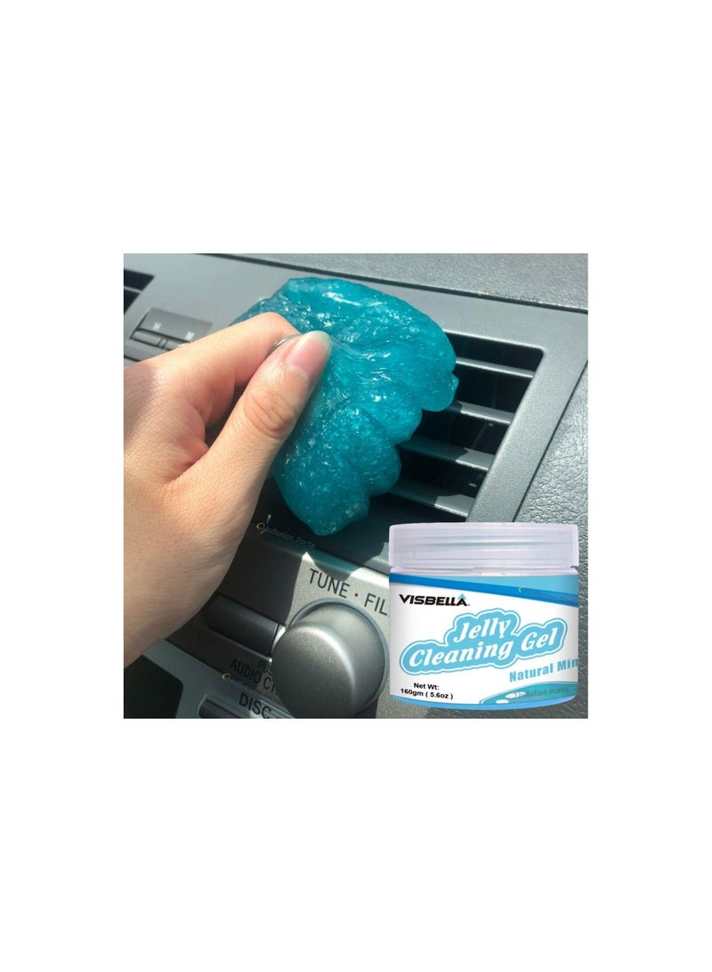 Visbella Visbella Jelly Cleaning Putty Magic Gel Slime Remove Dust, Dirt, Hair, Crumbs for Car Interior Home Office Electronics PC Laptop Keyboard Air Vent Instrument  - Image 1