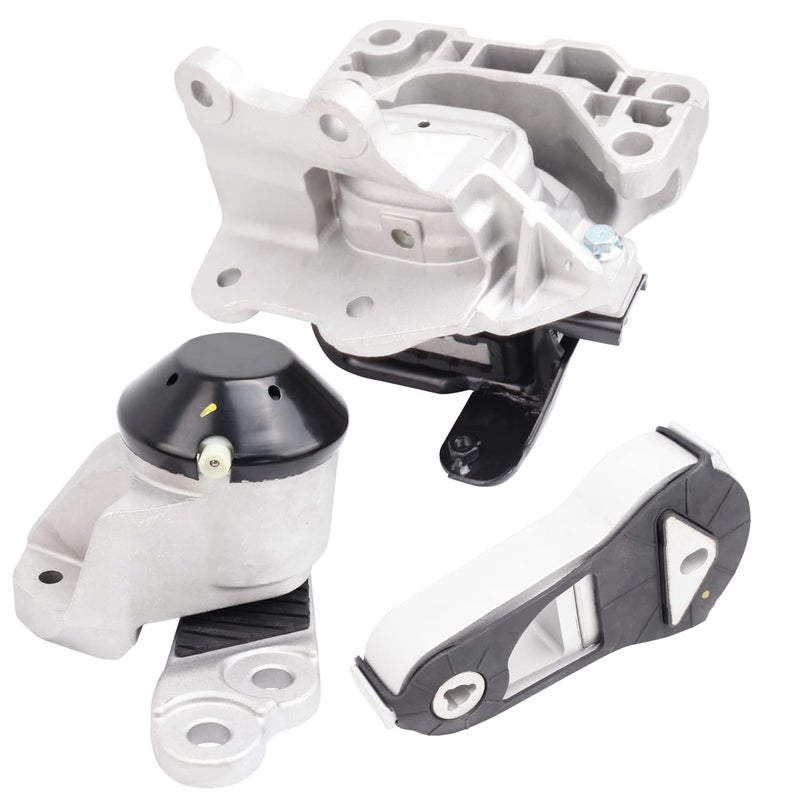Set of 3 Engine Motor Transmission Mount Replacement for Explorer 20112015 35L NA Engine Automatic Trans Wo Turbo