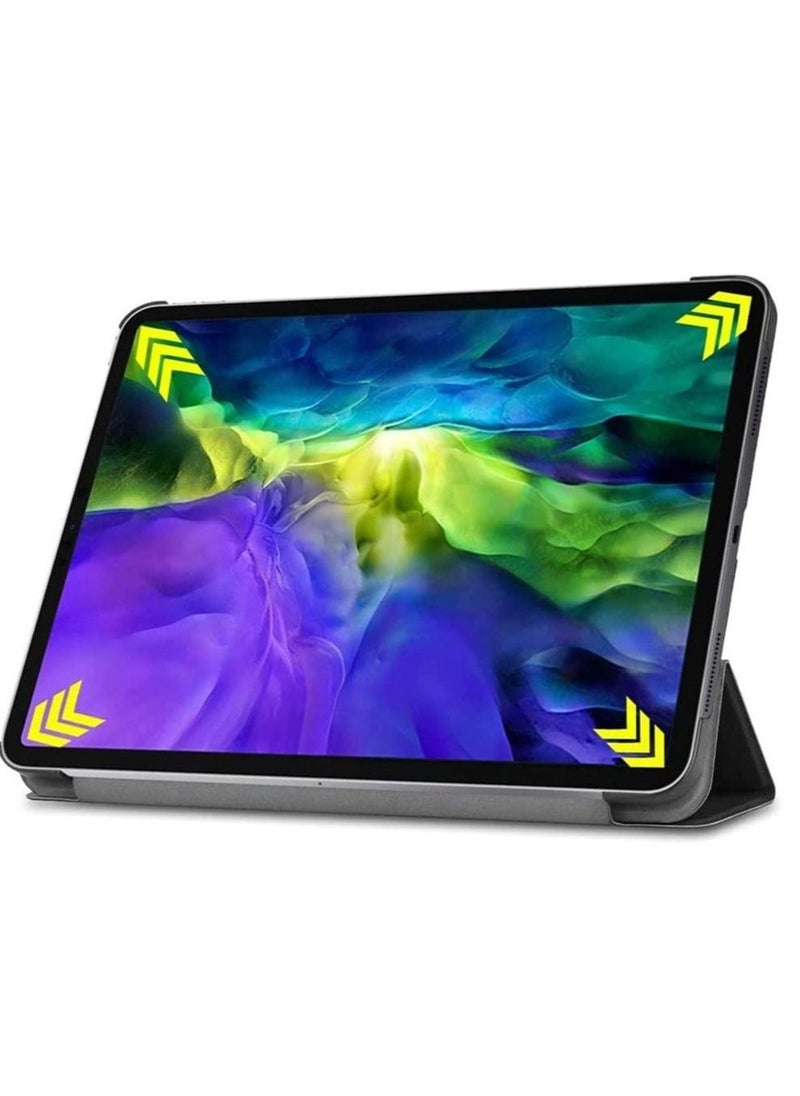 vesus iPad Case 10.2 inch Compatible with iPad 9th Gen (2021)/ 8th Gen (2020)/7th Gen (2019), Slim Stand Hard Back Shell Protective Leather Smart Cover Trifold Stand (black) - Image 4