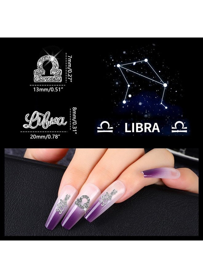 20Pcs Silver Alloy Libra Zodiac Nail Charms 10Pcs Libra Sign Symbols Nail Charms 10Pcs Libra Constellation Words Nail Charms For Nails（Libra Dates: September 23 To October 23） - pzsku/Z9B568C9C99427D472AEAZ/45/_/1730892840/3d89ad1f-d9ab-4b09-8716-e8cbf781cbf7