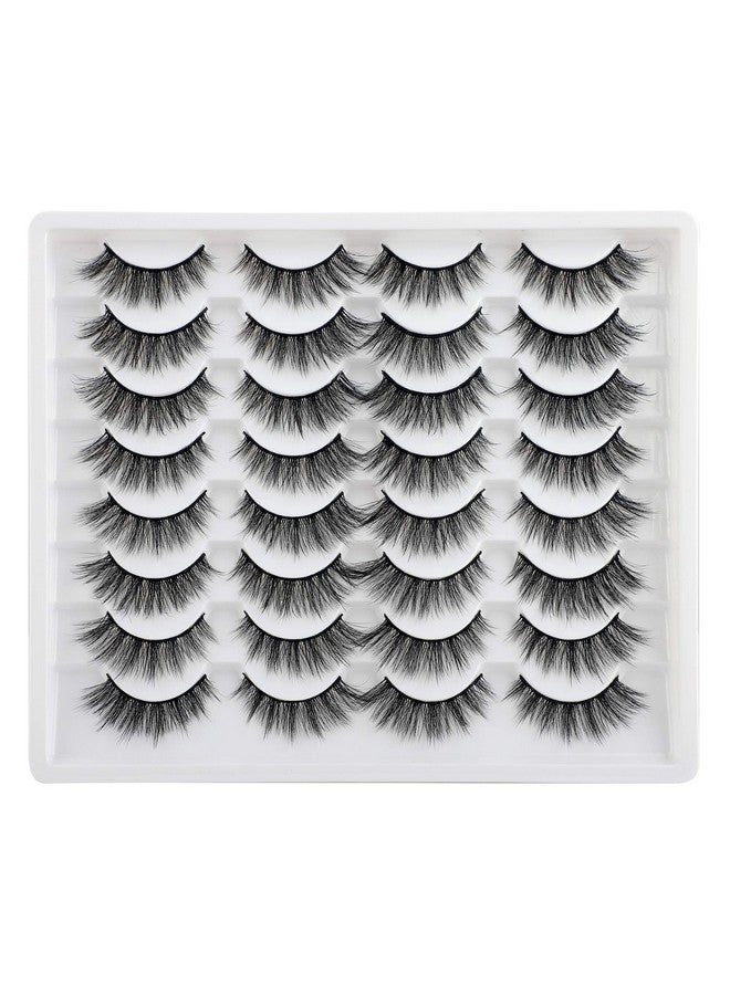 JIMIRE 16 Pairs False Eyelashes Fluffy Natural Fake Lashes 3D Volume Lashes Pack For Cat-Eye Look - Image 1