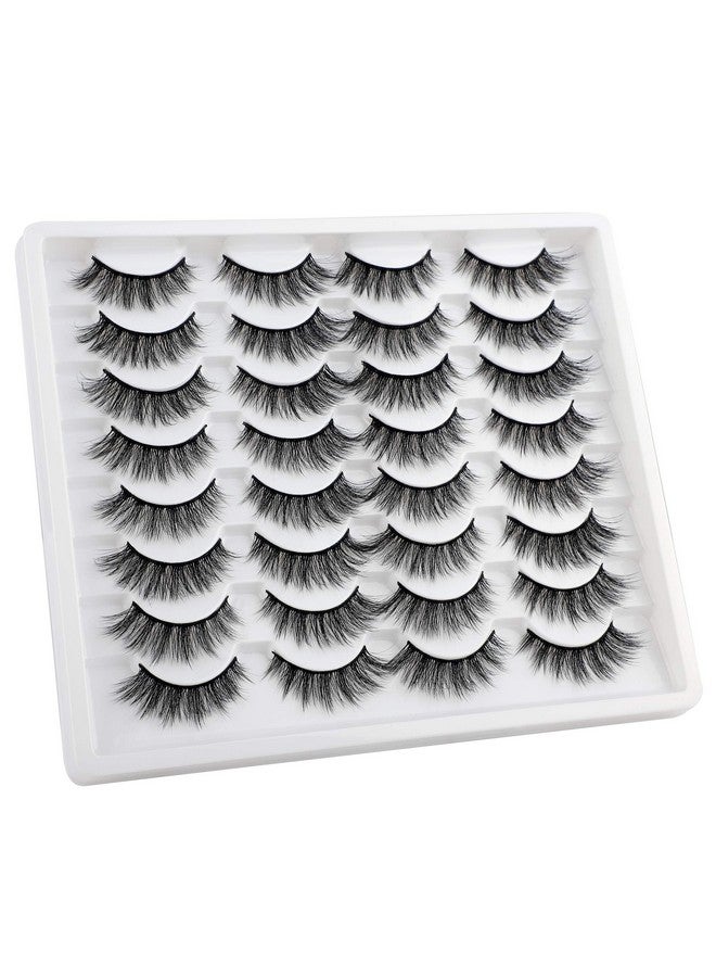 JIMIRE 16 Pairs False Eyelashes Fluffy Natural Fake Lashes 3D Volume Lashes Pack For Cat-Eye Look - Image 2