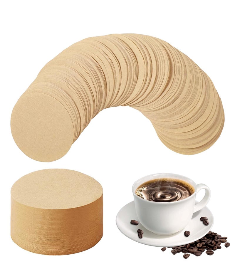 NUDFSY 200 Count Disposable Coffee Filter Paper, 58 mm Filter Paper, Coffee Filter, Round Paper Filters for Coffee Makers, Coffee Accessories, Standard - Image 1