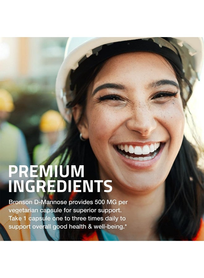 Bronson D-Mannose 500 MG Vegetarian Friendly Formula Non-GMO, 120 Capsules - Image 4