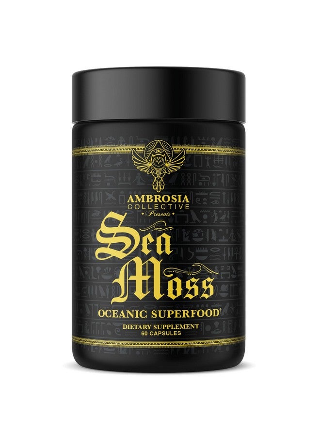 Ambrosia Irish Sea Moss Capsules | High Dose 500 mg/Serving | Made with Organic Sea Moss | Veggie Capsules - Image 1