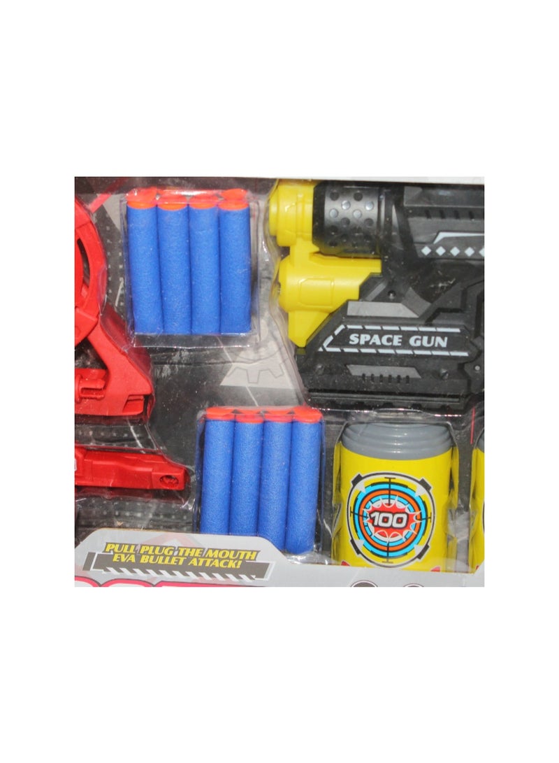 مجموعة لعبة إطلاق النار بمسدس الفضاء - رمادي - Image 3