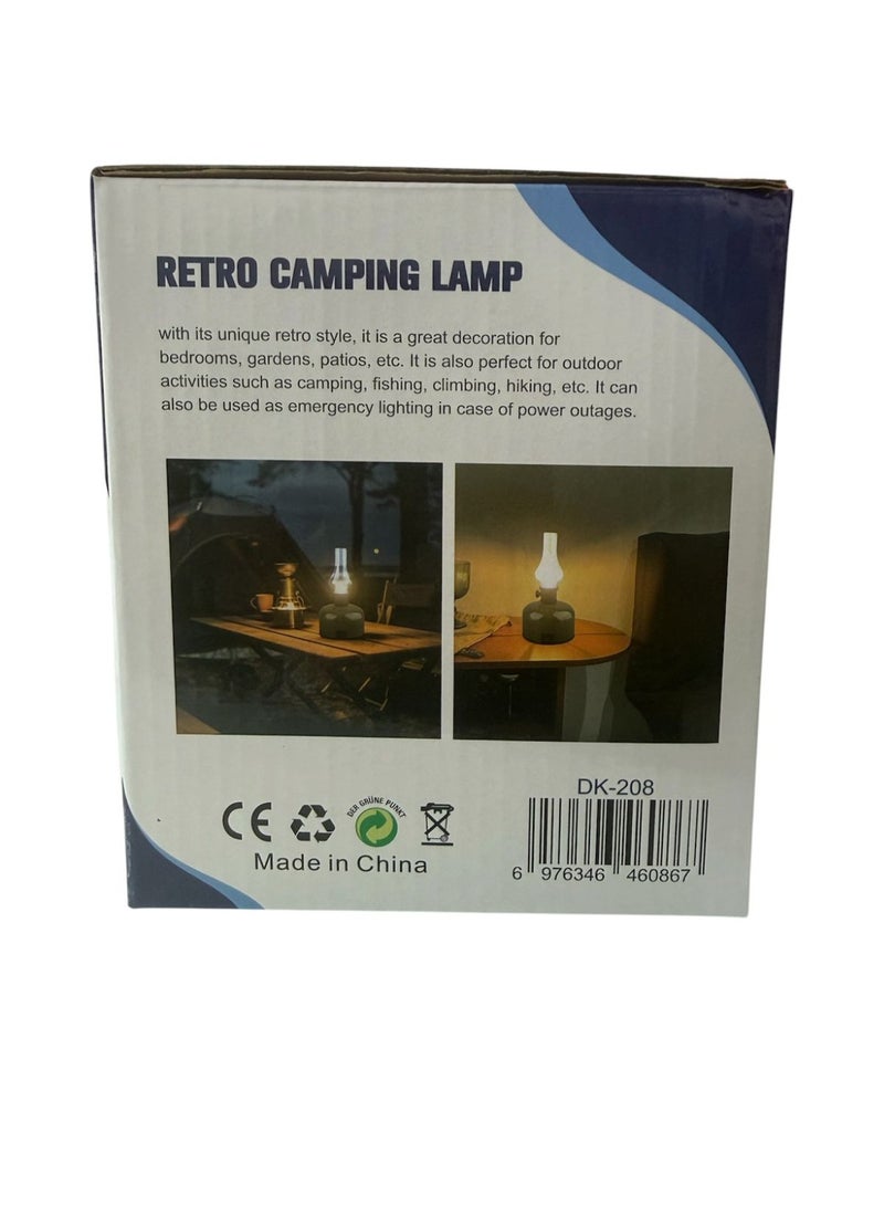 Deepking Portable LED Camping Lantern, 370Lm Dimmable Vintage Retro Light, Rechargeable, DK-208 - Image 5