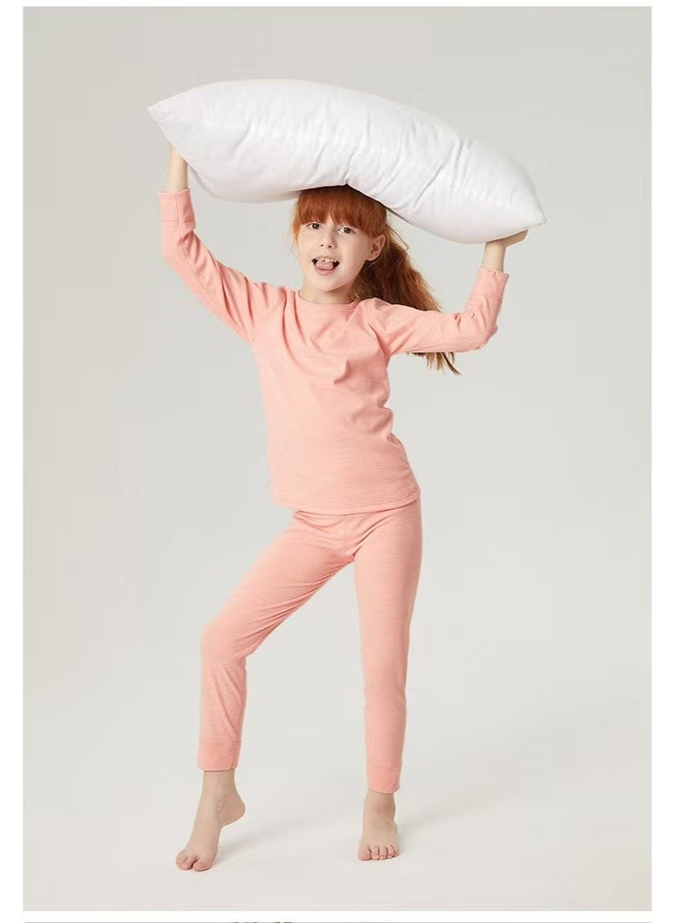 general 1 set of children's thermal underwear, thickened pajamas, winter cotton sweater - Image 3