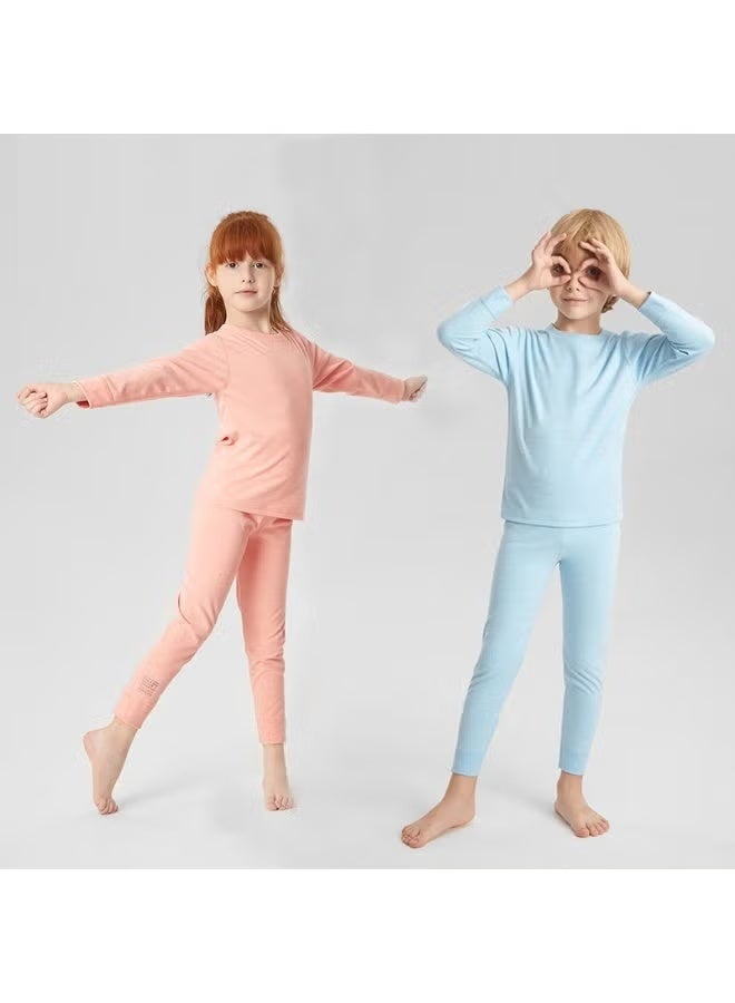 general 1 set of children's thermal underwear, thickened pajamas, winter cotton sweater - Image 4