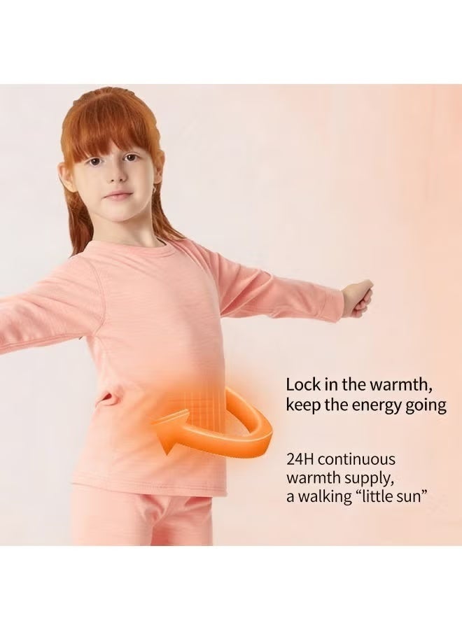 general 1 set of children's thermal underwear, thickened pajamas, winter cotton sweater - Image 2