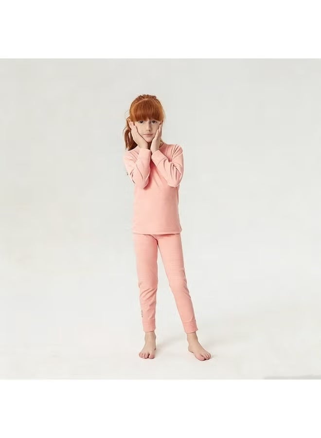 general 1 set of children's thermal underwear, thickened pajamas, winter cotton sweater - Image 1