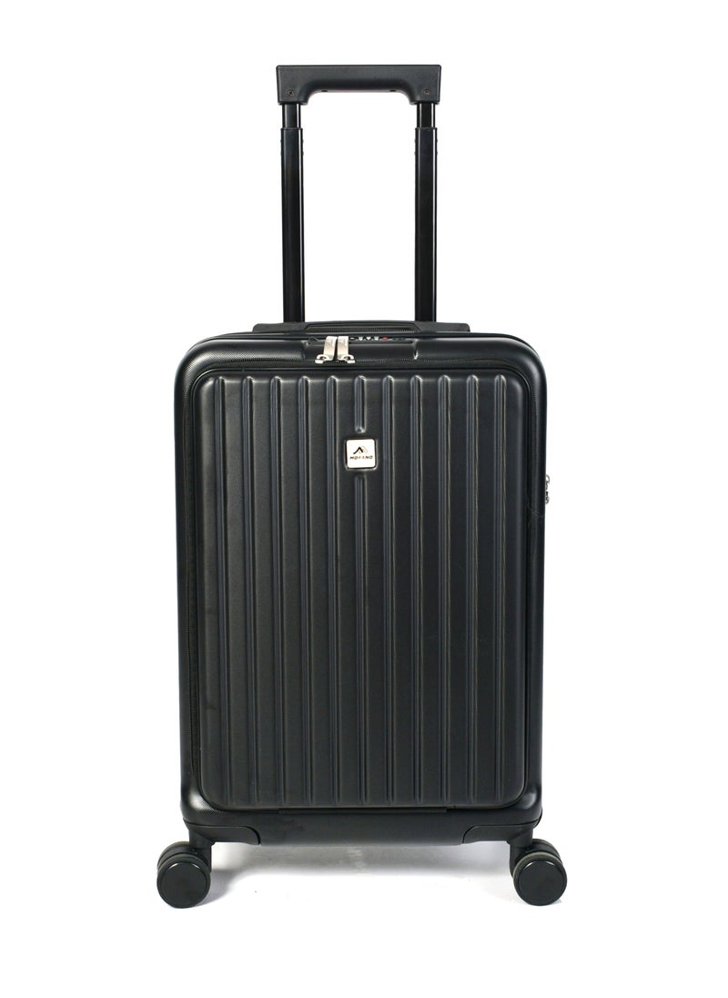 MORANO Morano Cabin Luggage Carry-On Trolley Bag With 4 Spinner Wheels TSA Lock, 20 inch (Black)  - Image 2