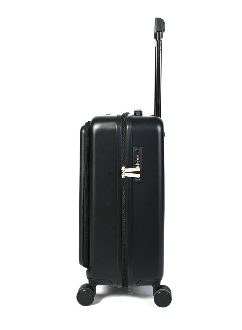 Morano Cabin Luggage Carry-On Trolley Bag With 4 Spinner Wheels TSA Lock, 20 inch (Black) - Image 4