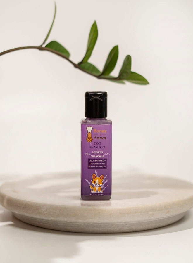 Bones n Paws Shielding Therapy (Tick n Flea Control) | Anti-Microbial & pH Balanced Dog Shampoo 50 ml | Natural Moisturizing Shampoo to Maintain Overall Skin Health (Pack of 1, levender) - Image 1