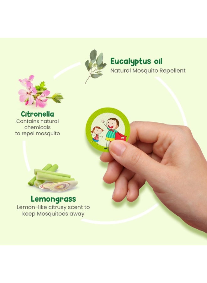 Mother Sparsh 100% All Natural Mosquito Repellent Patches for Babies with 12hr. Protection | With Citronella, Lemongrass & Eucalyptus Oil Protects from Dengue, Malaria, Chikunguniya (24 Patches) - Image 3