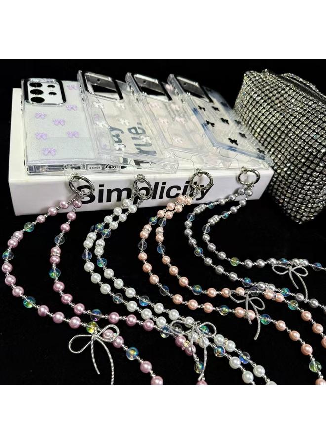 S-TOP Case For Samsung Galaxy S24+ 5G Little Fresh Bow Neck Chain TPU Phone Case - Image 4