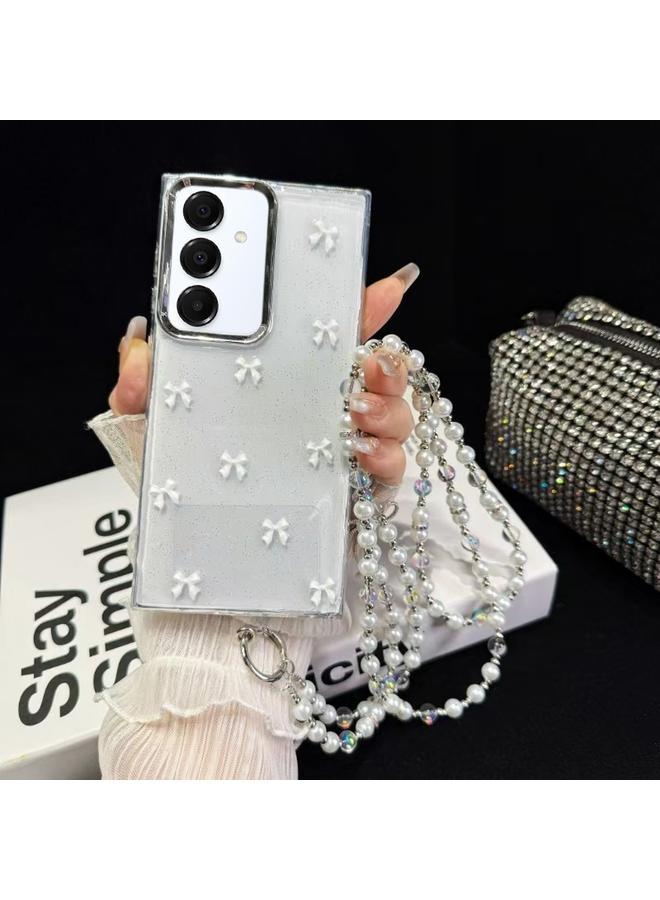 S-TOP Case For Samsung Galaxy S24+ 5G Little Fresh Bow Neck Chain TPU Phone Case - Image 1
