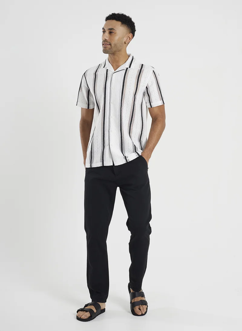 BRAVE SOUL Reverse Collar Casual Shirt