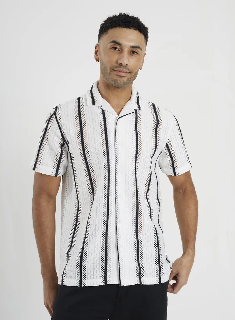 BRAVE SOUL Reverse Collar Casual Shirt