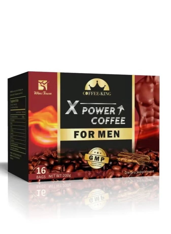 Wins Town Boosts Male Energy – Organic Maca Coffee Blend with Powerful Herbs for Enhanced Stamina, Vitality, and Endurance - Image 1