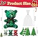 Poen 27 Pack Christmas Mini Plush Bears with Tree Cards Set Red Green White Stuffed Animals for Classroom School Kids Exchange Prize Gifts Religious Toy for Xmas Party Favors - Image 4