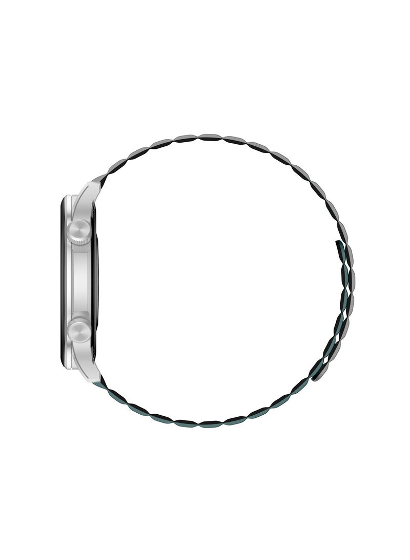 KIESLECT Smart Calling Watch KR PRO LTD With 1.43'' HD AMOLED Dynamic AOD Display/24H Health Monitor/100-Sport Modes/ Double Straps（Silver) - Image 4