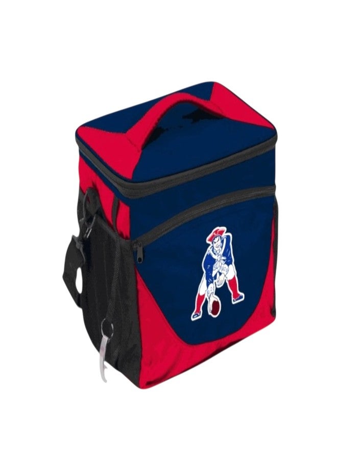 Logo Brands NFL New England Patriots 24 Can Cooler, Team Color