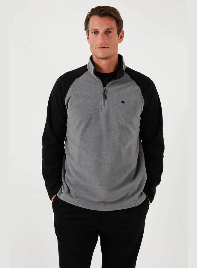 Buratti Slim Fit Half Zipper Winter Coat Men's Polar Fleece 5906055