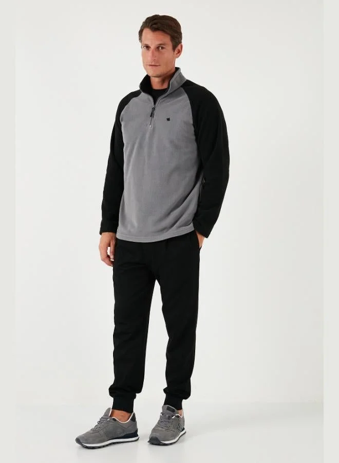 Buratti Buratti Slim Fit Half Zipper Winter Coat Men's Polar Fleece 5906055