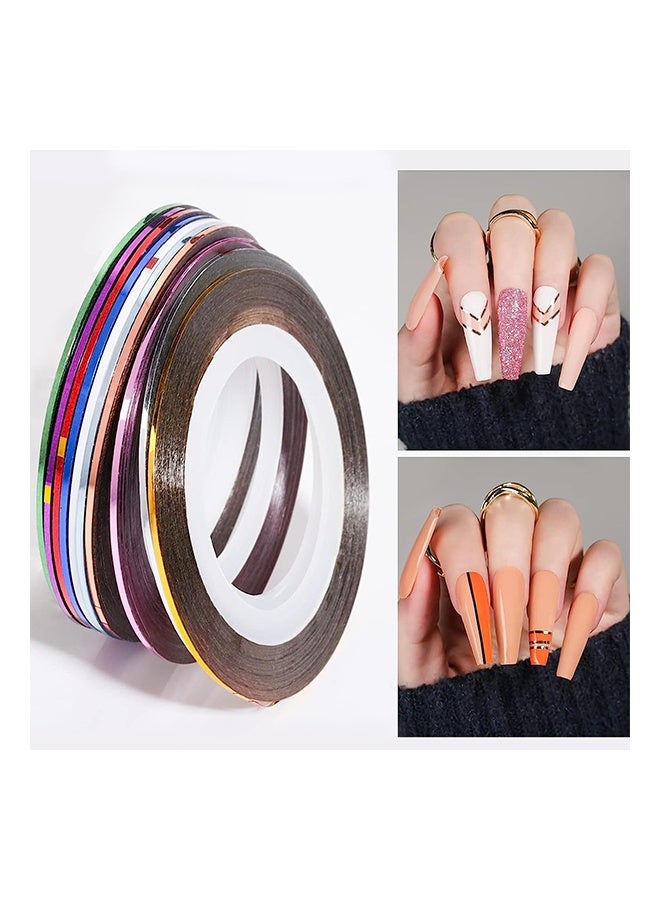 Lemon Nail Decorating Design Tools for Adult Women, Professional Fingernails Art Rhinestone Accessories Kit for Attachable Nail Art, 15 Pieces Nail Brushes and 5 Pack Dotting Pen Set for Gel Polish - Image 5