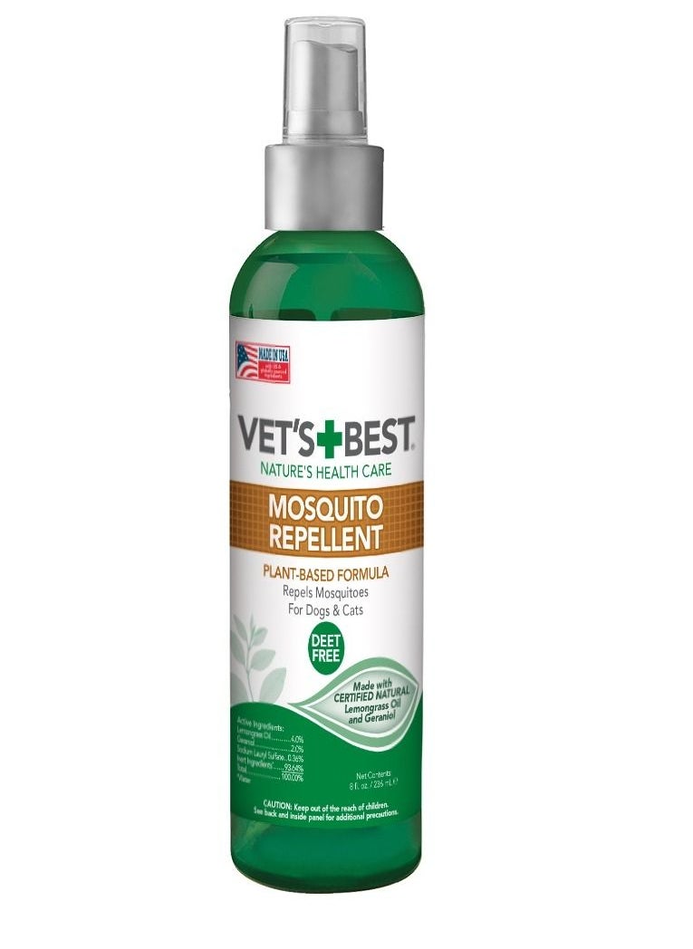 Vet's Best Mosquito Repellent Spray For Dogs and Cats 8oz 235ml  - Image 1