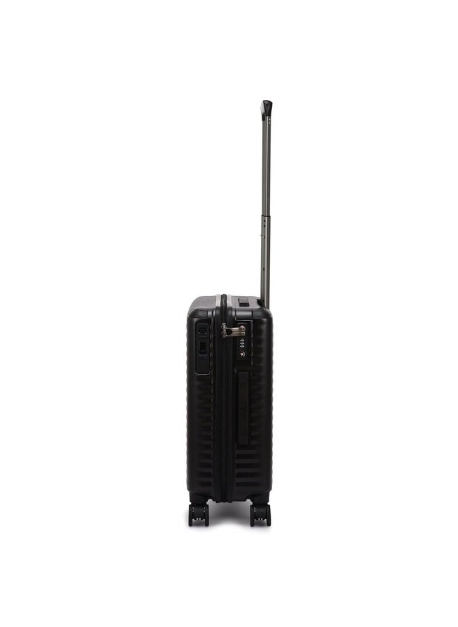 Echolac - Celestra 55cm Hardcase Non-Expandable 4 Double Wheel Cabin Luggage Trolley Black - PC183XA BLACK 20 - Image 1