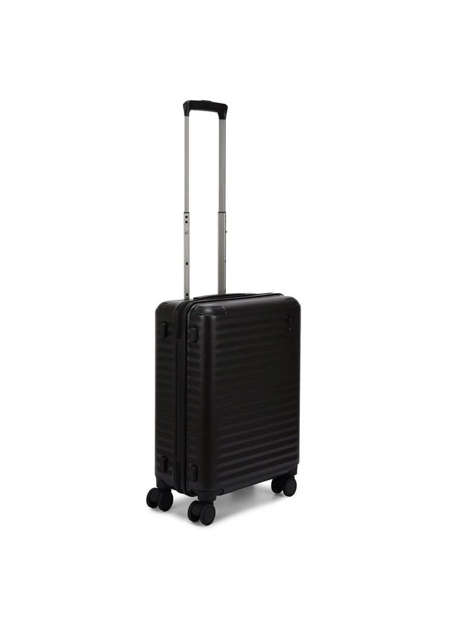 Echolac - Celestra 55cm Hardcase Non-Expandable 4 Double Wheel Cabin Luggage Trolley Black - PC183XA BLACK 20 - Image 1