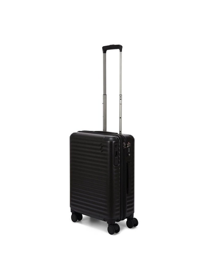 Echolac - Celestra 55cm Hardcase Non-Expandable 4 Double Wheel Cabin Luggage Trolley Black - PC183XA BLACK 20 - Image 1