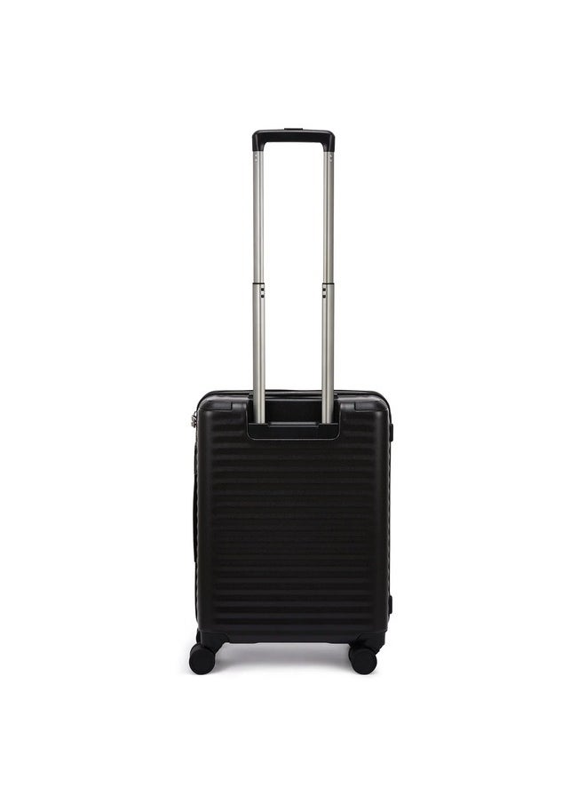 Echolac - Celestra 55cm Hardcase Non-Expandable 4 Double Wheel Cabin Luggage Trolley Black - PC183XA BLACK 20 - Image 1