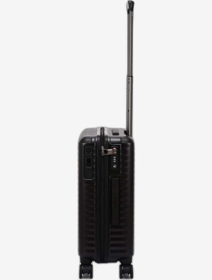 Echolac Celestra 55 Cm Hardcase Non-Expandable 4 Double Wheel Cabin Luggage Trolley - Black - Image 3