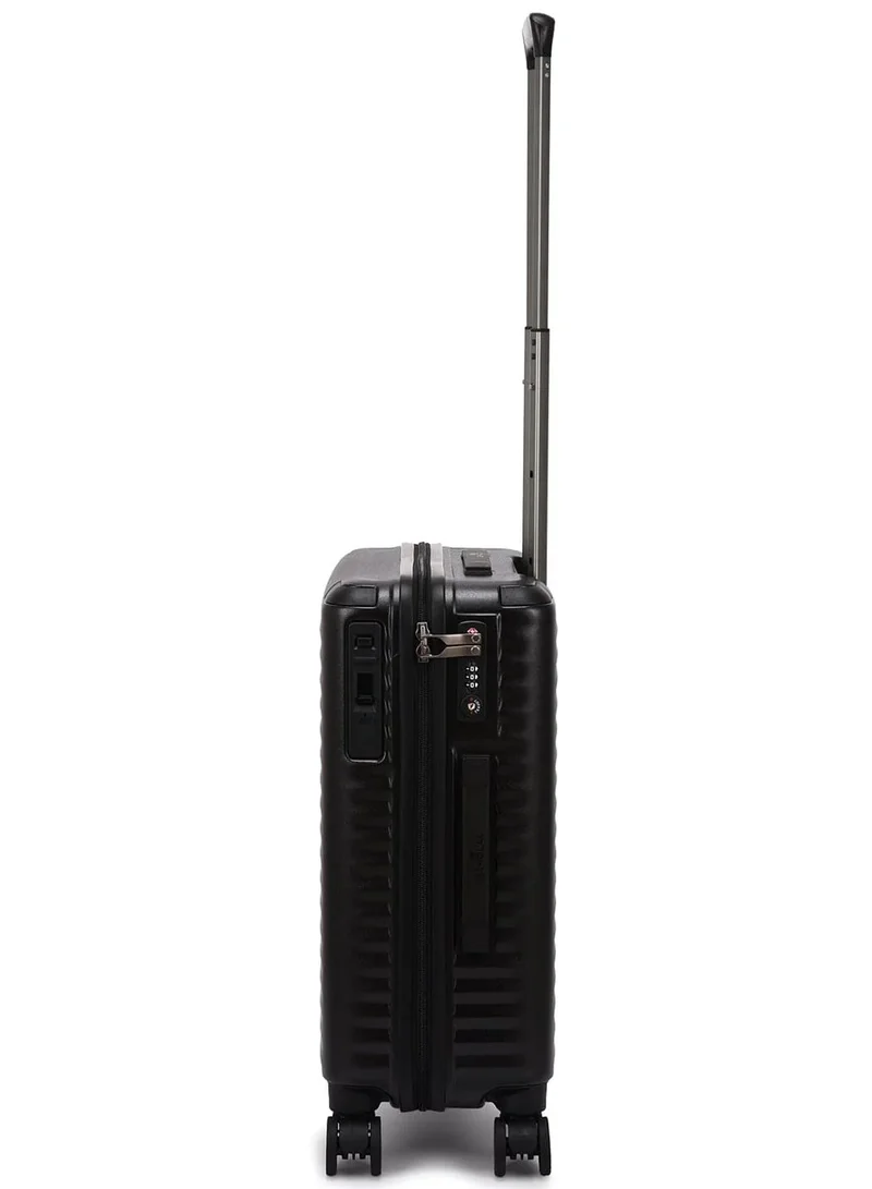 Echolac  Celestra 55 Cm Hardcase 4-Double Wheeled Non-Expandable Cabin Luggage Trolley - Black  | Best Price UAE