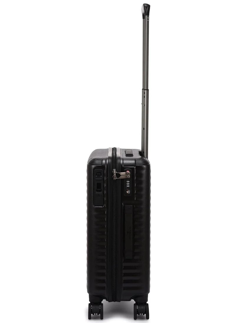Echolac Celestra 55 Cm Hardcase 4-Double Wheeled Non-Expandable Cabin Luggage Trolley - Black - Image 3
