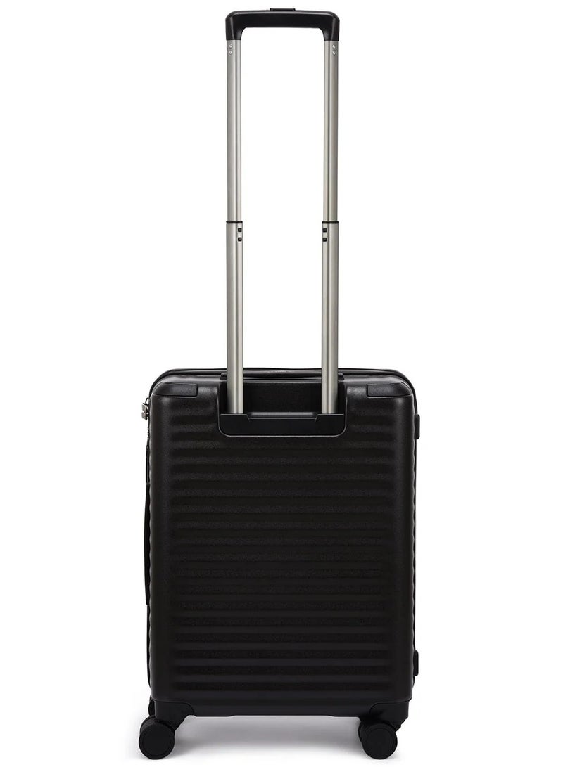Echolac Celestra 55 Cm Hardcase 4-Double Wheeled Non-Expandable Cabin Luggage Trolley - Black - Image 5