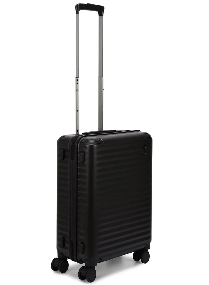 Echolac  Celestra 55 Cm Hardcase 4-Double Wheeled Non-Expandable Cabin Luggage Trolley - Black  | Best Price UAE