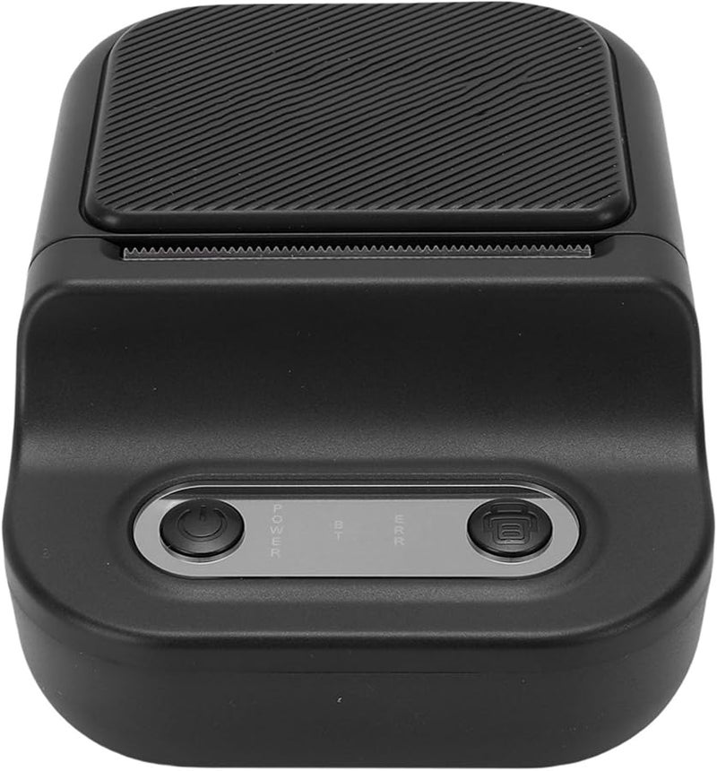 طابعة ملصقات صغيرة محمولة طابعة حرارية لنظام iOS لتعليم الأطفال الصور القوائم القوالب الأسود - Image 1