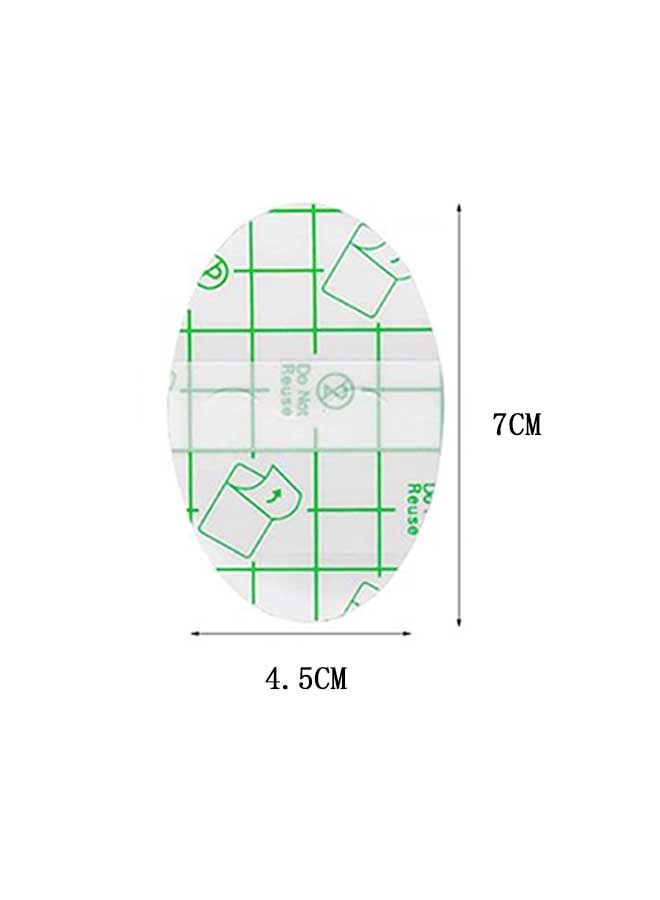 50 PCS Silicone Gel Ear Stickers, PU Material Film, Baby Bath Ear Stickers, Baby Ear Safety Stickers Waterproof, Anti-Wear Shoe Stickers, Heel Blister Protection, Invisible Patch (Transparent Color) - Image 2