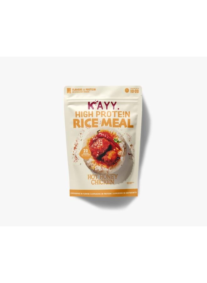 Kayy High Protein Rice Meal With Hot Honey Chicken Sause- 300 Gram