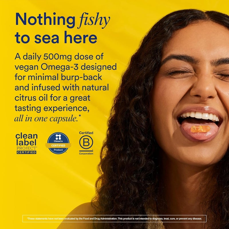 Ritual Omega 3  Vegan  ScienceBacked Dose of DHA  EPA Fatty Acids in 21 Ratio Bioavailable Brain and Heart Health Support Minimal BurpBack Sustainably Sourced Microalgae 30 Day Supply - Image 2