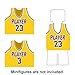Nicolababe Building Blocks Basketball Court Baseplates and Sets of 2 Basketball Hoop Basketball Goal Building Bricks for Basketball Game Compatible with Major Brands Basketball PlaysetYellow - Image 4